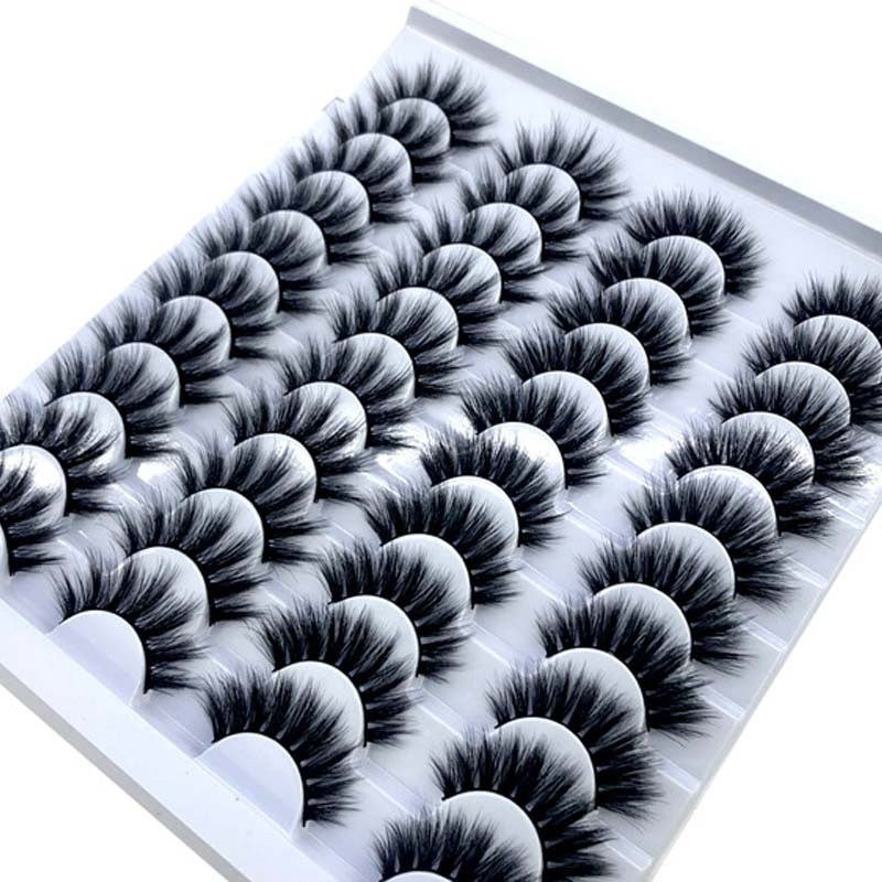 NEW 20 Pairs 8-25mm Fake Eyelashes 100 Mink Eyelashes Mink NEW 20 Pairs 8-25mm Fake Eyelashes 100 Mink Eyelashes Mink